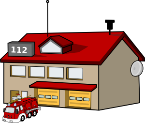 Fire Station Clip Art - Fire Dept Clip Art