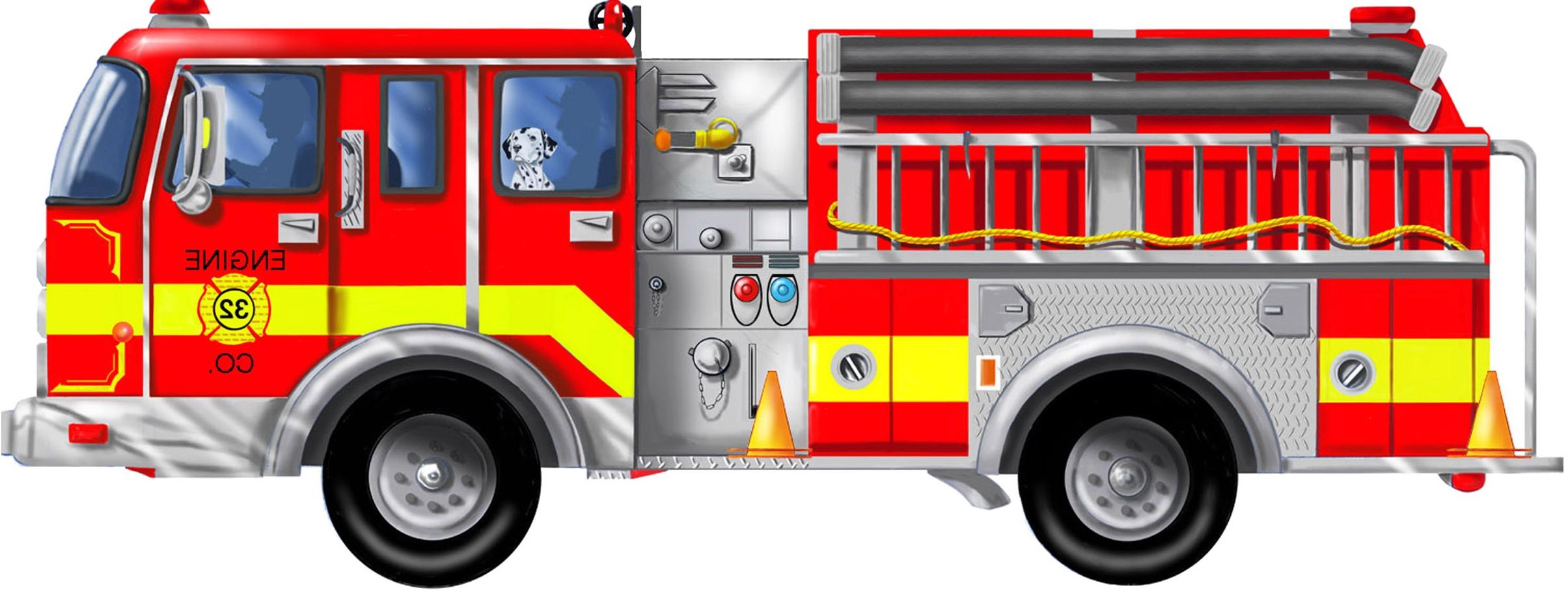 Real Fire Truck Clipart #1