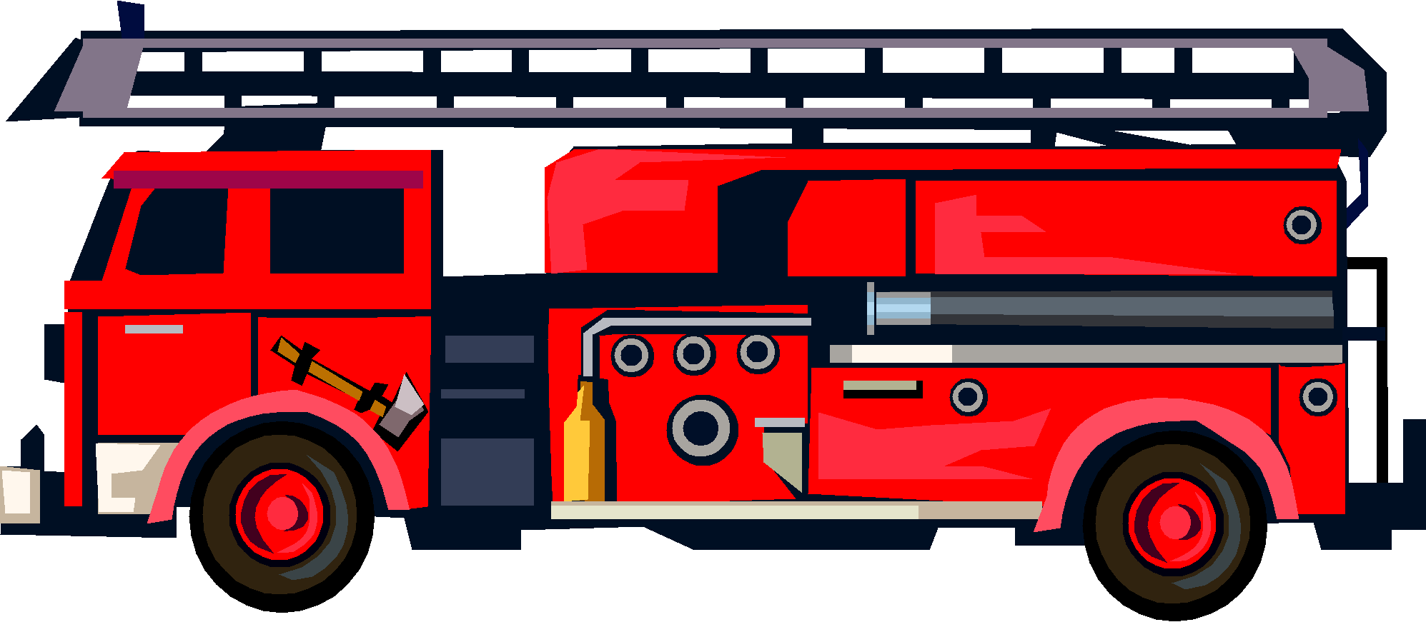 Fire truck clipart free images 2