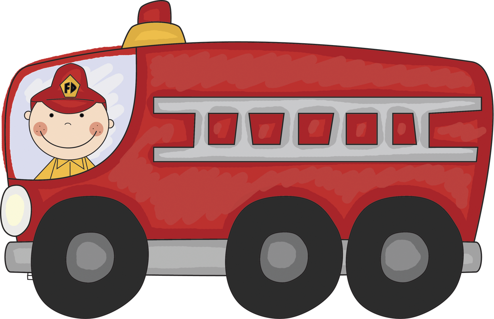 Vintage fire truck clipart free clipart images