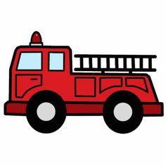 Fire truck fire engine clipart image cartoon firetruck creating printables 2