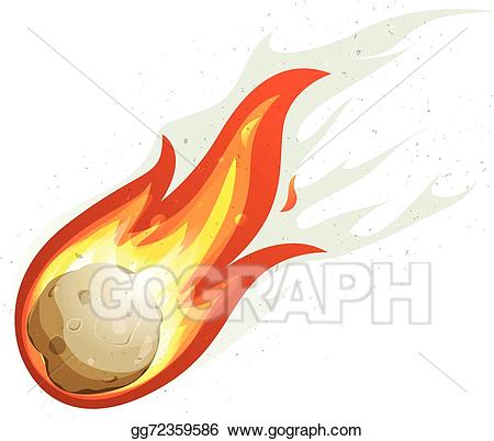 Cartoon Fireball And Comet Fl - Fireball Clipart