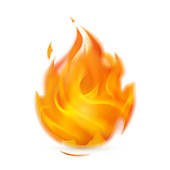 Fire flame; Fire, icon