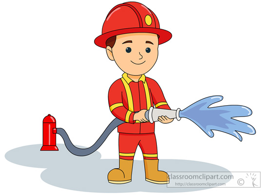 Kid Firefighter Clipart - cli