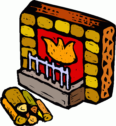 fireplace clipart - Fireplace Clip Art
