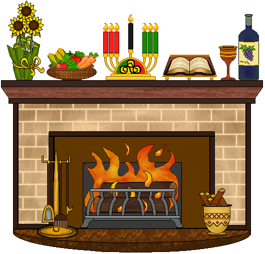 Home Fireplace Classroom Clip