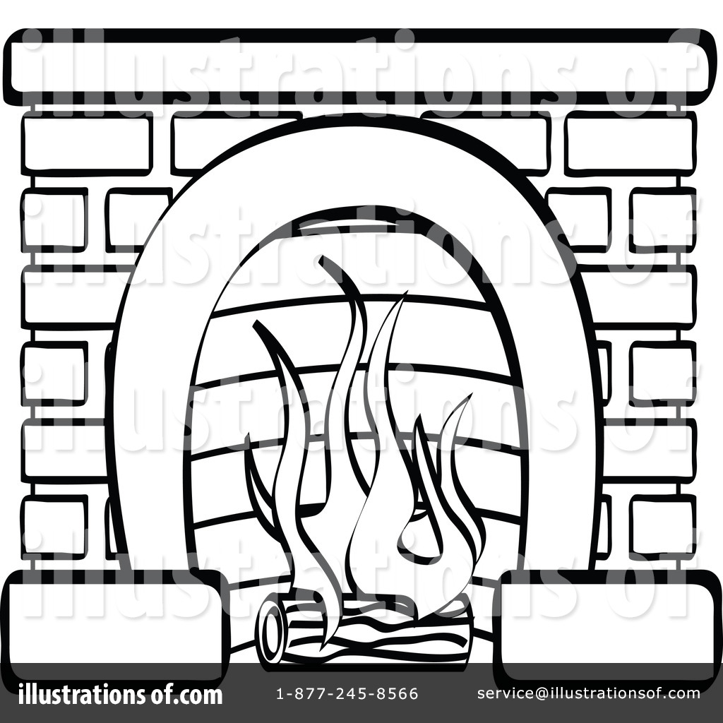 Fireplace Clipart #100689 - I - Fireplace Clipart