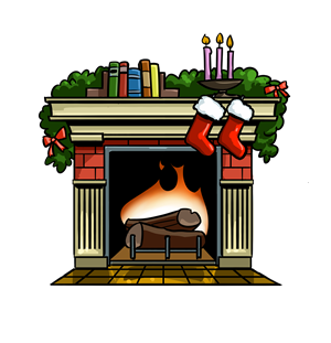 Fireplace Clipart Nieyekkia P - Christmas Fireplace Clipart