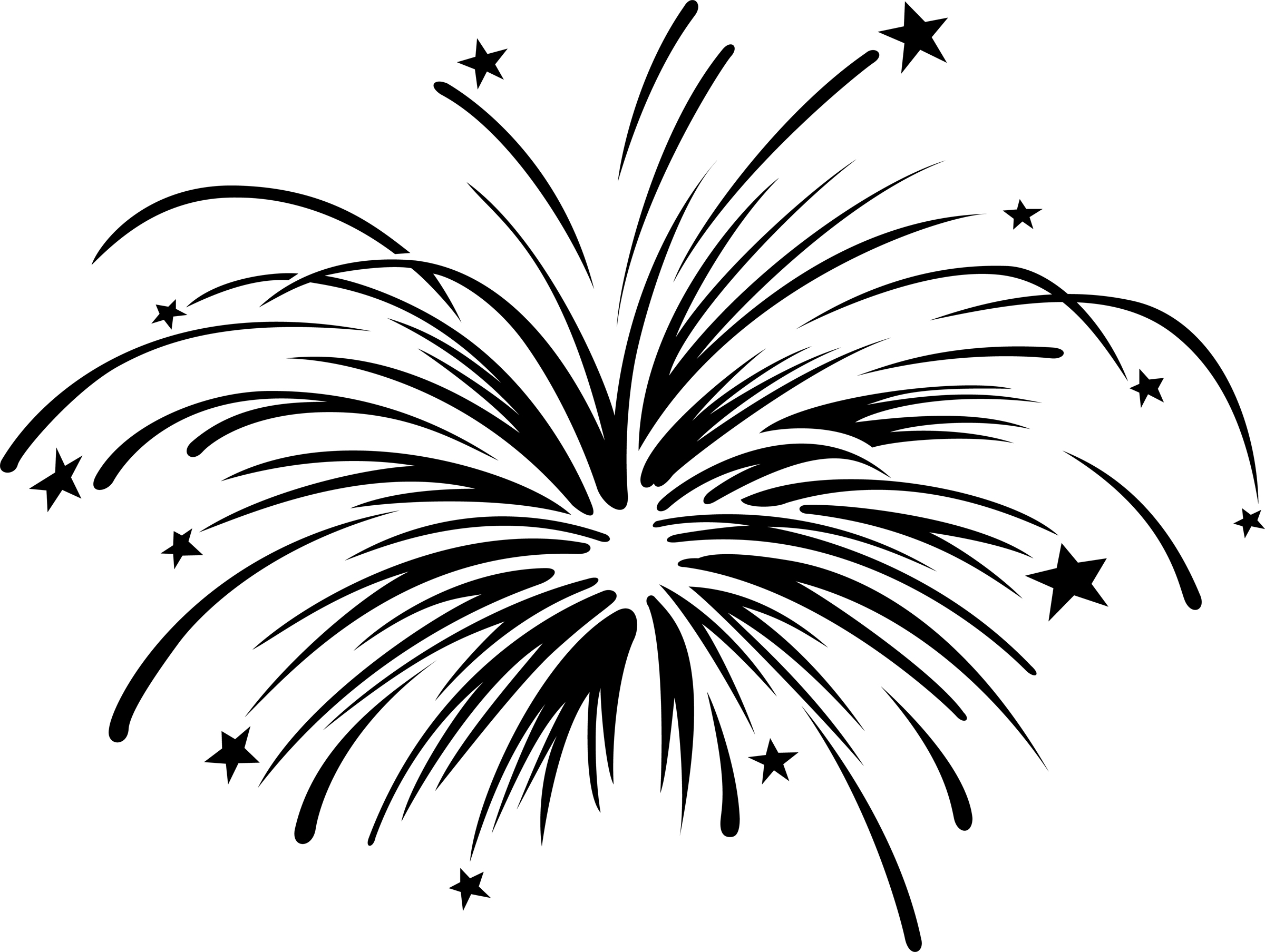 firework clipart - Clipart Of Fireworks