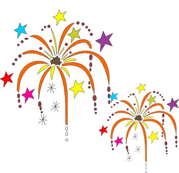 Fireworks clipart free clipart .