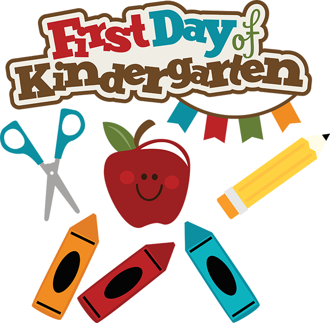 First Day Of Kindergarten SVG school svg files crayon svg file