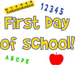 First Day Of School The First - First Day Of School Clipart