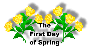 First Day of Spring Clip Art