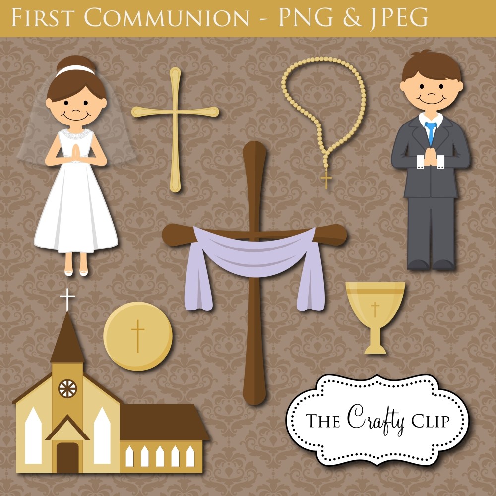 First Holy Communion Clip Art First Communion Clipart Set
