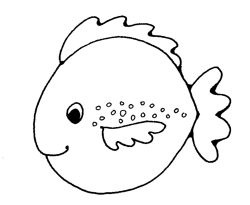 fish clipart - Free Black And White Clipart