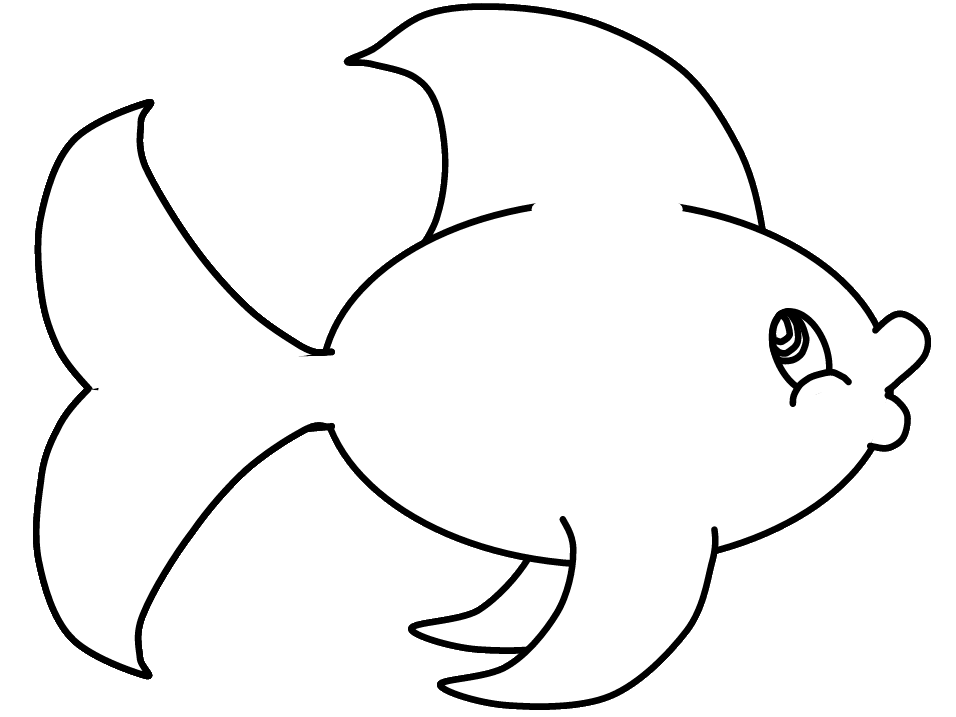 Fish black and white school of fish clipart 2