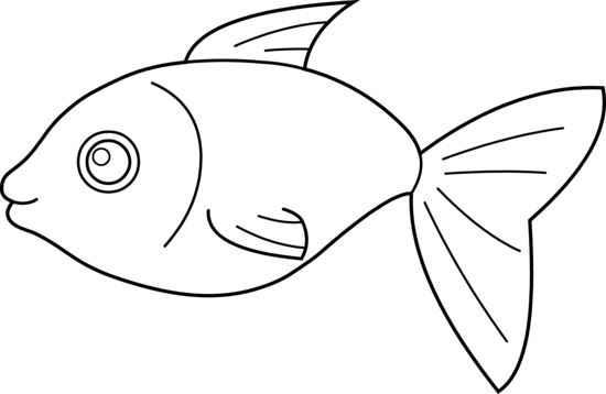 Fish Clip Art Animals Cleancl - Fish Outline Clip Art