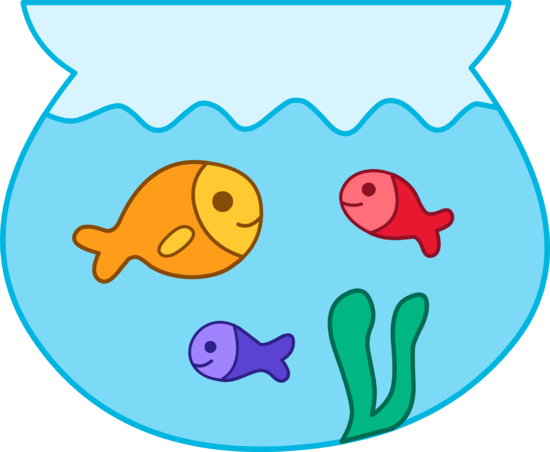 Fish In A Bowl Clipart - Fish Bowl Clip Art