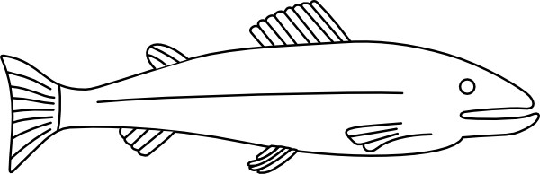 Fish Outline Clip Art Free Vector In Open Office Drawing