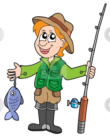 Man Wearing Fishing Vest With
