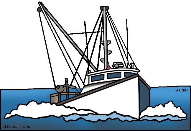 Fishing Boat Clipart Free. Free United States Clip Art by .