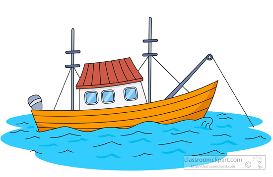 fishing boat clipart. Size: 78 Kb