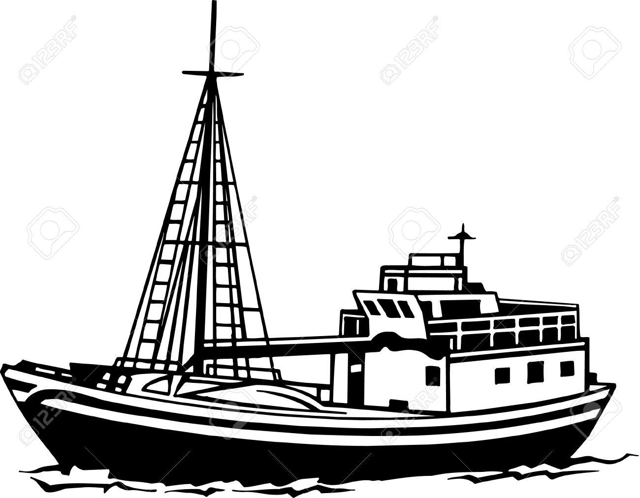 fishing boat: Fishing Trawler .