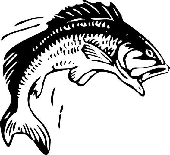 fishing clip art | Jumping Fish clip art - vector clip art online, royalty free