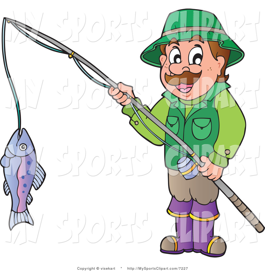 Fishing Clip Art - Man Fishing Clipart