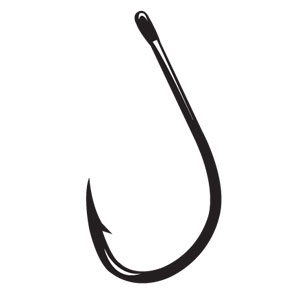 fishing hook: two crossed .