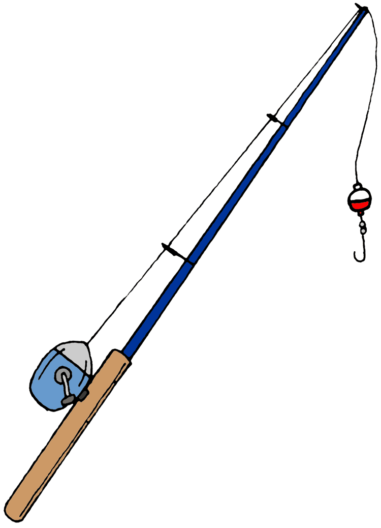 Fishing pole border clipart k