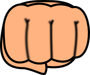 Sign Language S Fist clip art