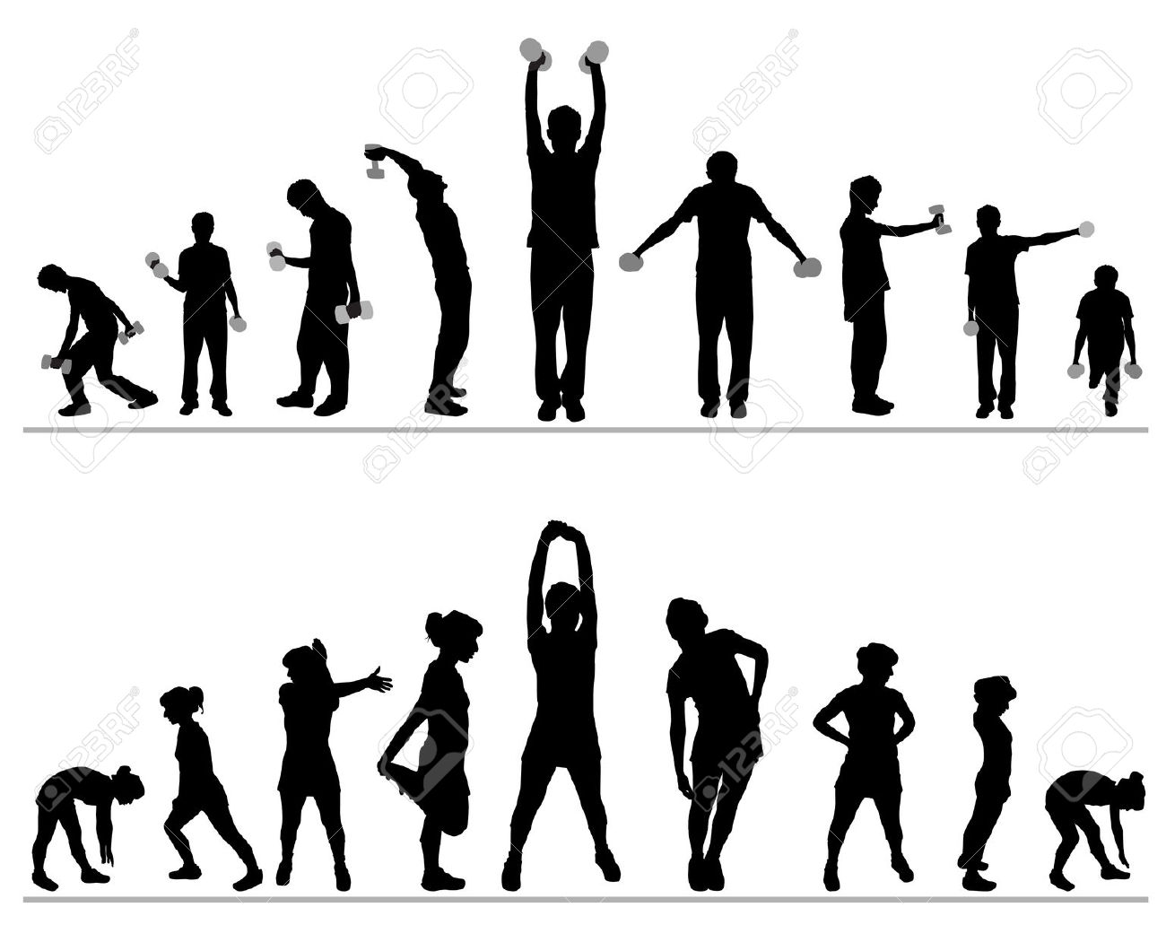 Fitness clipart.