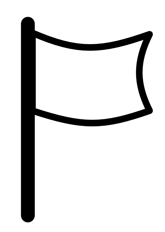 Flag Clip Art - Flag Clipart Black And White