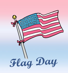 Flag Day Clipart Graphic