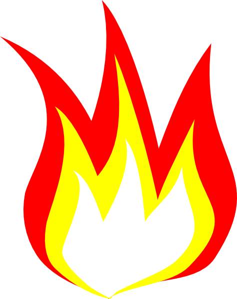Flame Clip Art u0026middot; f - Fire Flames Clip Art