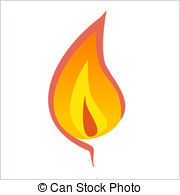 candle flame clipart black an