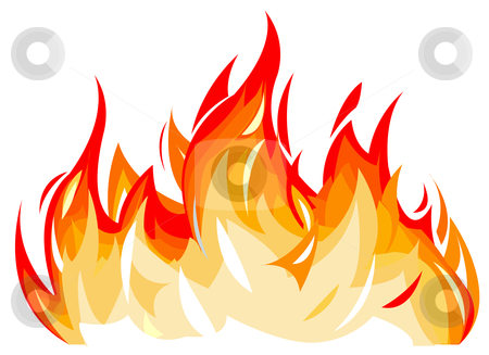 Flames Yellow Clipart Vector 