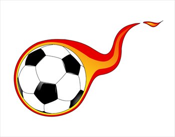 flaming-soccer-ball-01 - Soccer Clip Art