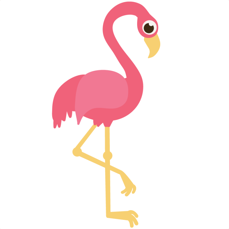 Elegant Pink Flamingo Clip Ar