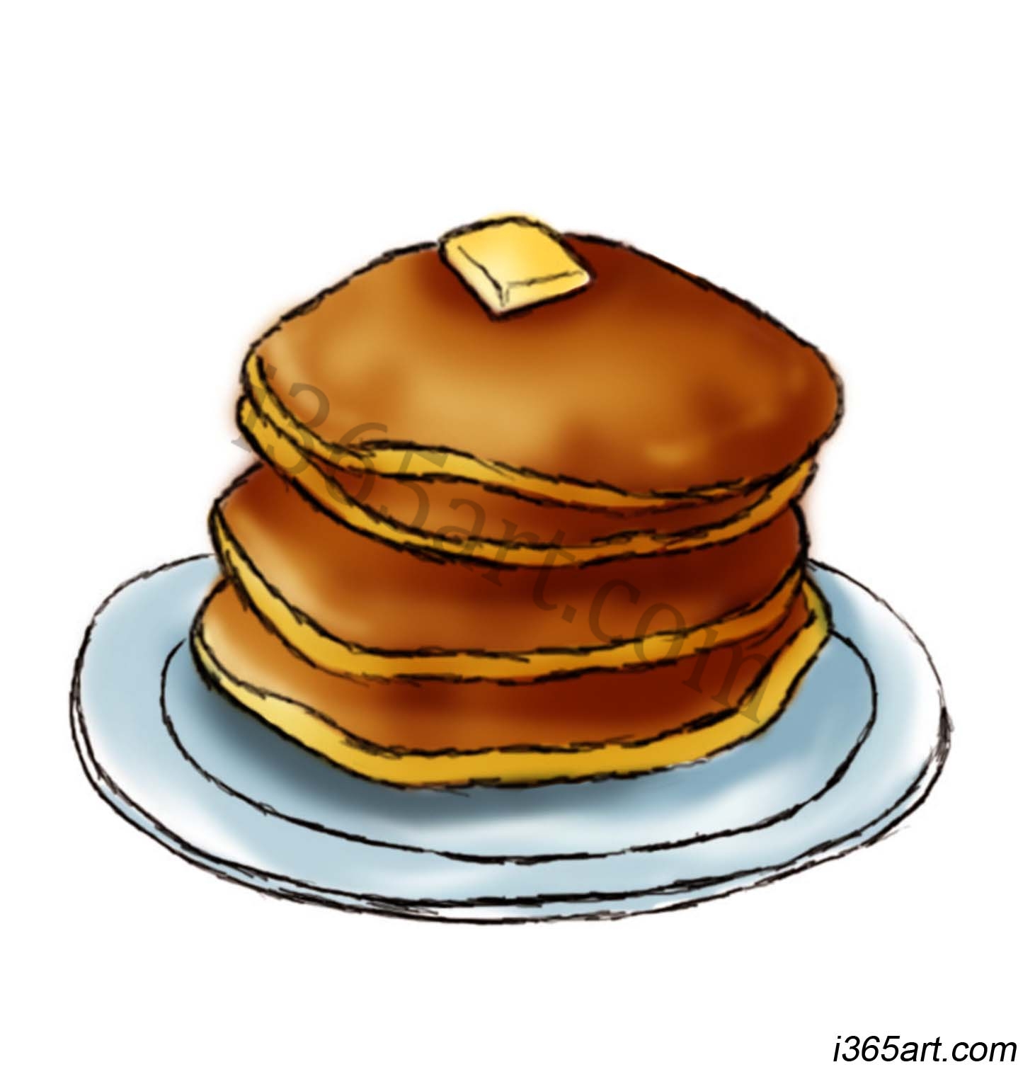 Flapjack Pancakes - Pancake Breakfast Clipart