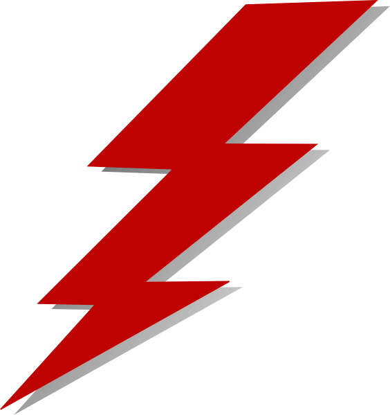 Straight flash bolt clip art 