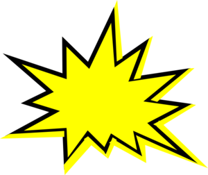 Flash starburst clip art .