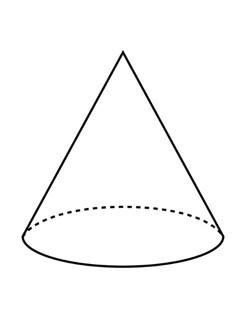 Flashcard of a Cone - Cone Clipart