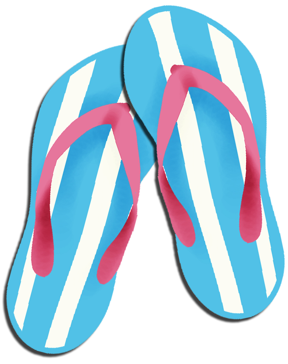 Flip Flop Sandals With Plumer