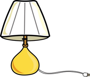 Floor Lamp Clipart Black And  - Clip Art Lamp