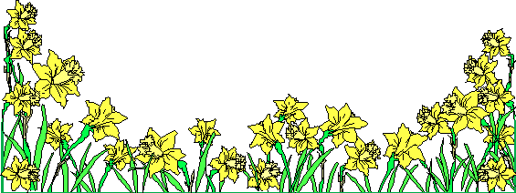 Grass with Daffodils PNG Clip