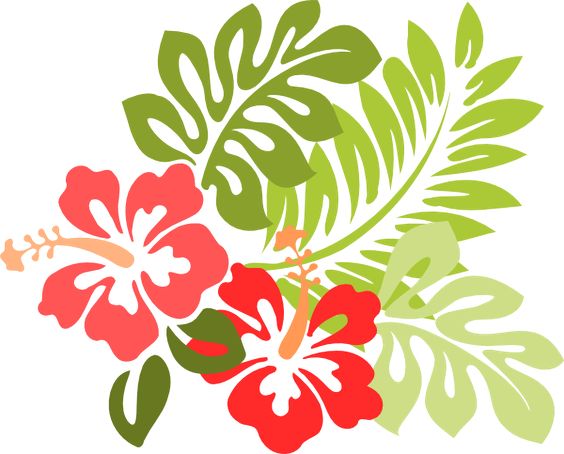 Floral Clipart, Flowers Clipart, Vector Flowers Free, Luau Clipart, Hawaii Clipart, Free Clipart, Art Vector, Vector Clip, Hibiscus Clip