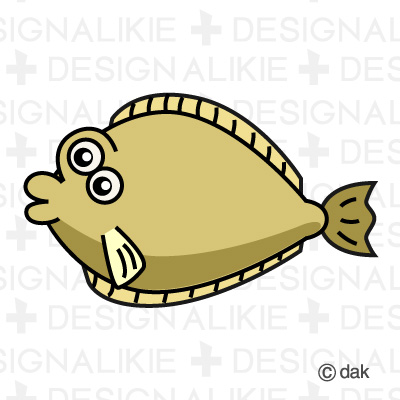 Flounder fish character