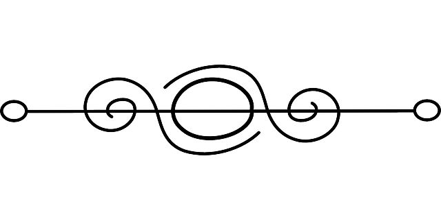 Black Swirl Divider Clip Art 